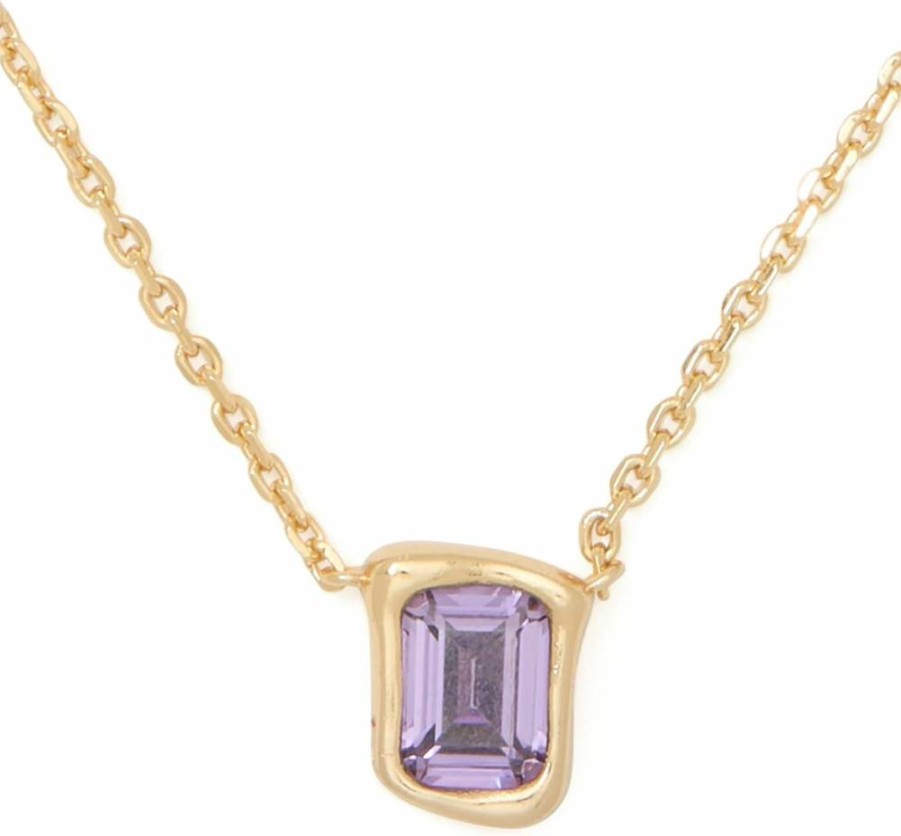 Kate Spade New York Molten Glass Pendant Necklace - Elegant Dainty Jewelry for Women