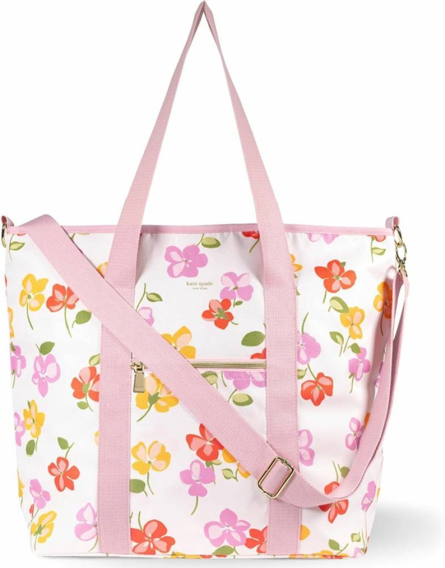 Kate Spade New York Insulated Beach Cooler Tote Bag - Large Soft Sided Portable Cooler with Adjustable Shoulder Strap for Picnics & Outdoors