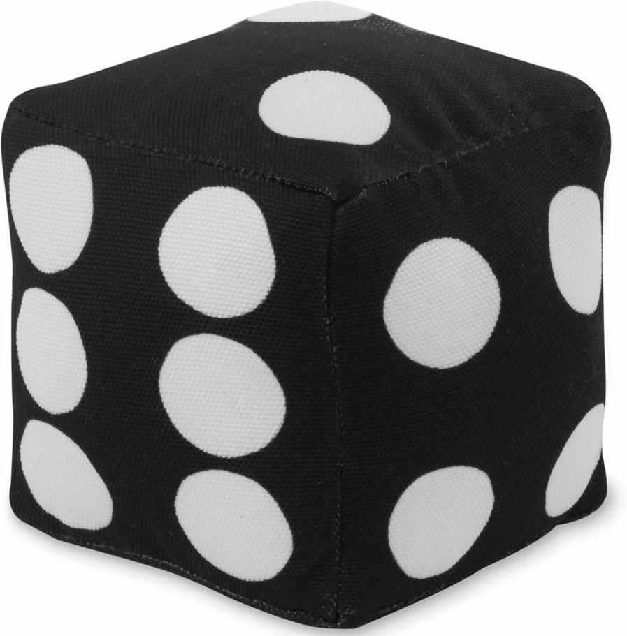 Kate Spade New York Plush Dog Toy with Squeaker - Soft Chew Toy for Small, Medium & Large Dogs, Fun Dice Design, Durable Pet Gift