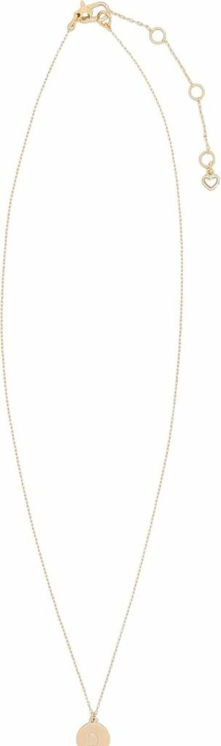 Kate Spade New York Initial Mini Pendant Necklace - Elegant Gold or Silver Letter Charm