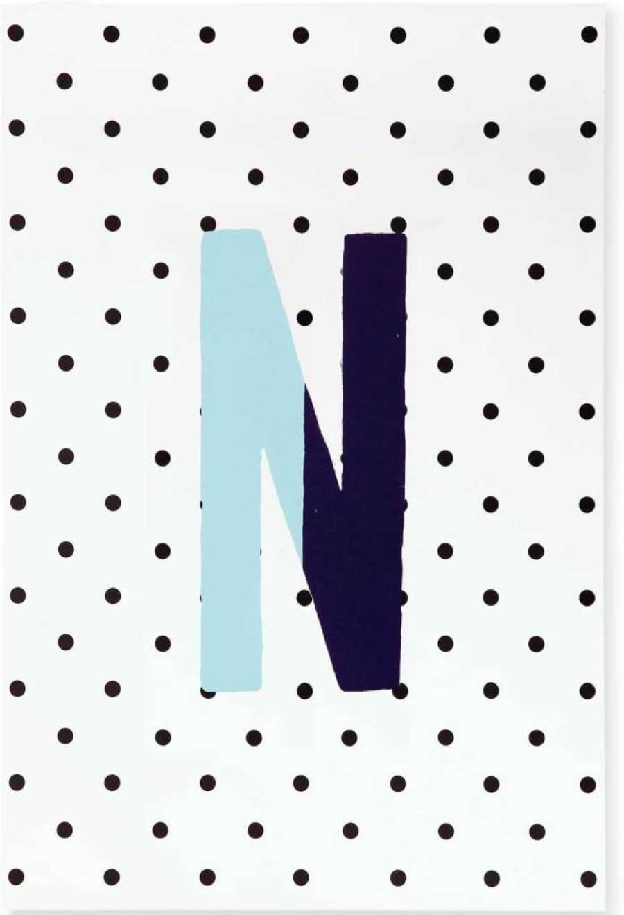 Kate Spade New York K Initial Notepad - 7" x 4.75" Blue Writing Pad, 100 Blank Sheets for Desktop Notes & Memos
