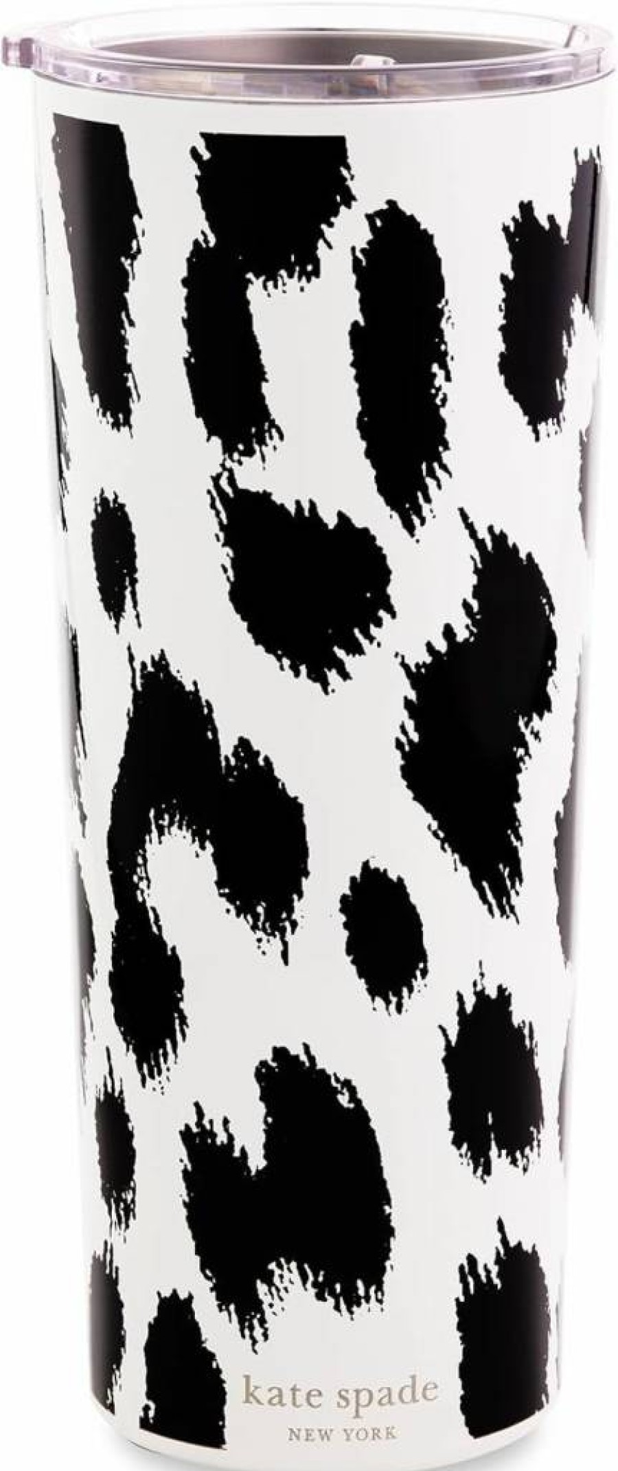 Kate Spade New York 24oz Insulated Travel Tumbler with Lid - Stainless Steel Double Wall Vacuum Mug, Adventure Stripe Design