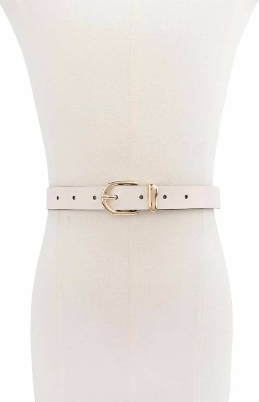 Kate Spade New York Women's Adjustable Leather Belt with Molten Metal Keeper, 1-Inch Width Stylish Accessory