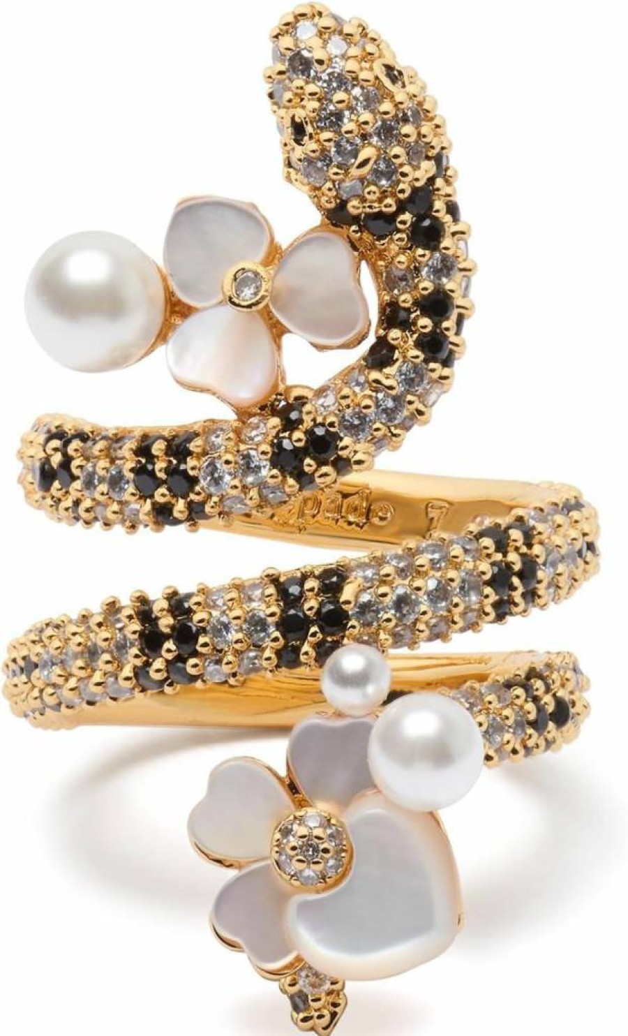 Kate Spade New York Bold Statement Wrap Ring - Elegant Gold-Tone Fashion Jewelry