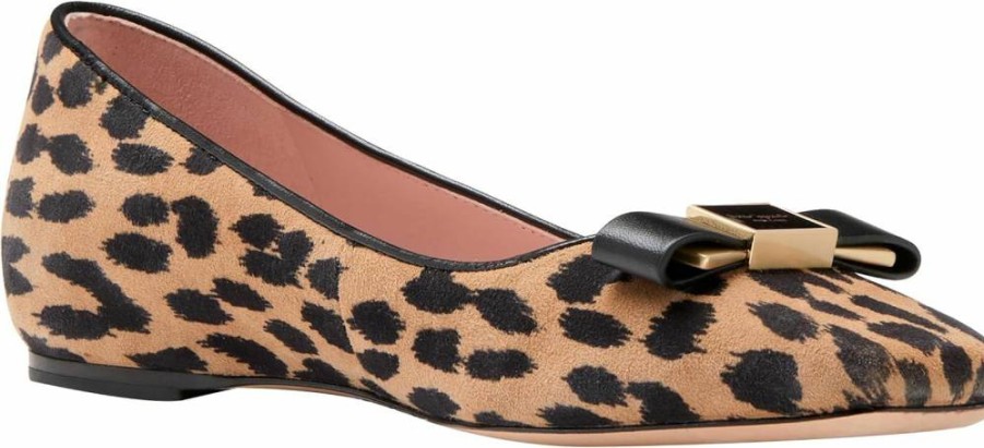 Kate Spade New York Women's Bowdie Ballet Flats - Classic Comfortable Flat Shoes for Women