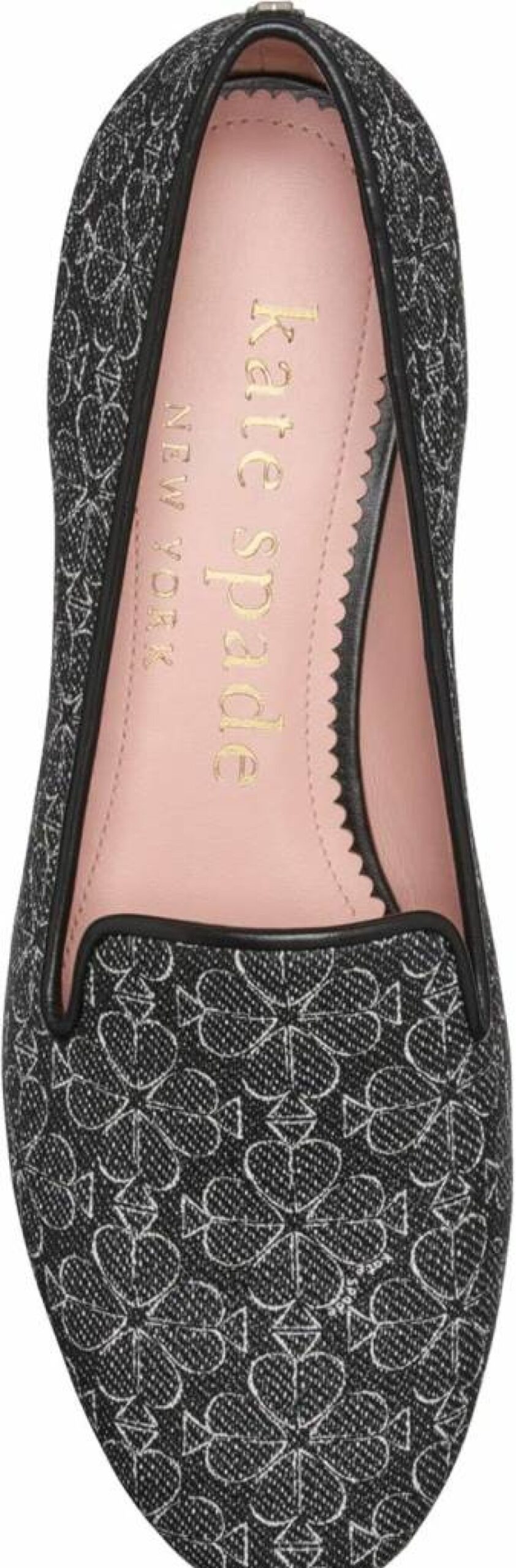 Kate Spade New York Women's Floral Embellished Loafers – Comfortable Lounge Slip-On Shoes with Spade Flower Design