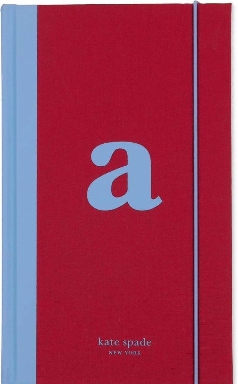 Kate Spade New York Monogram Cloth Hardcover Journal - 8.25" x 5.25" Lined Notebook, 168 Pages, Personalized Diary, Just Mine Collection