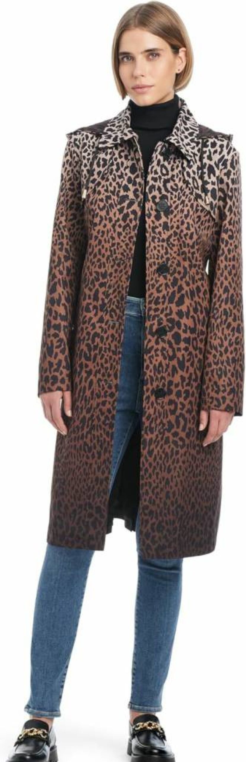 Kate Spade New York Women's Water-Resistant Hooded Trench Coat with Belt, Classic Raincoat for Style & Protection