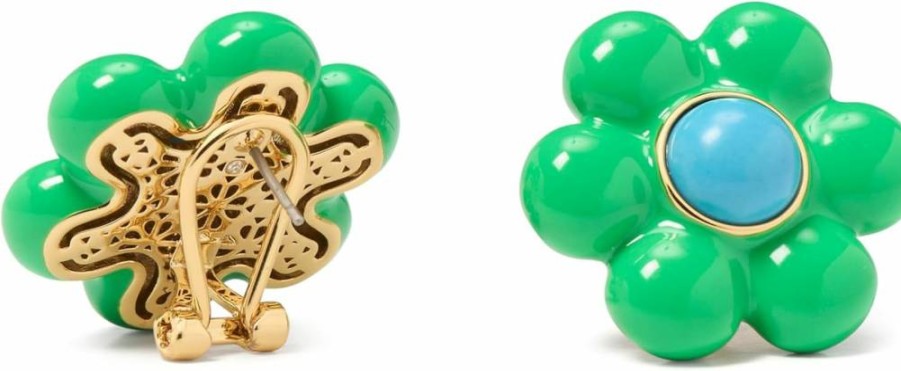 Kate Spade New York Petal Puff Stud Earrings - Statement Floral Design