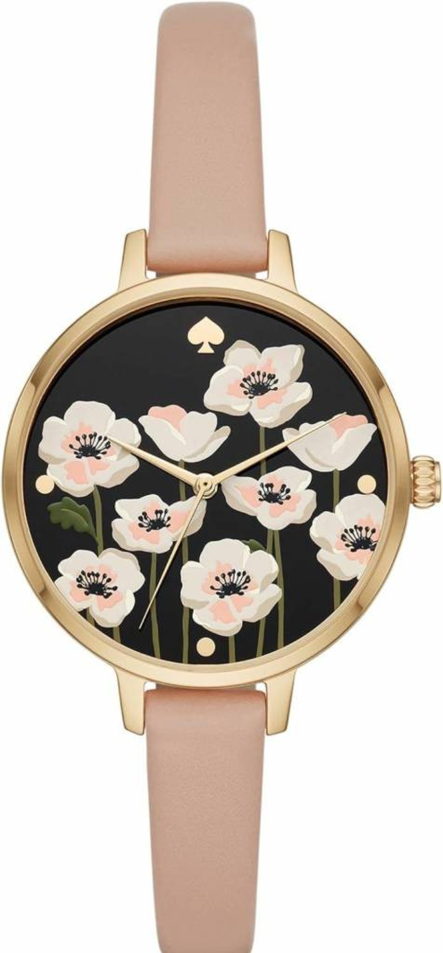 Kate Spade New York Women's Metro Watch - Stainless Steel Bracelet or Leather Band, Stylish Novelty Watch for Women