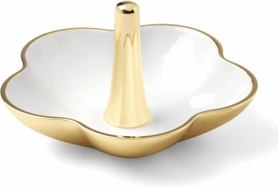 Kate Spade New York Blue Metal Ring Dish - Stylish Pop Design Jewelry Holder