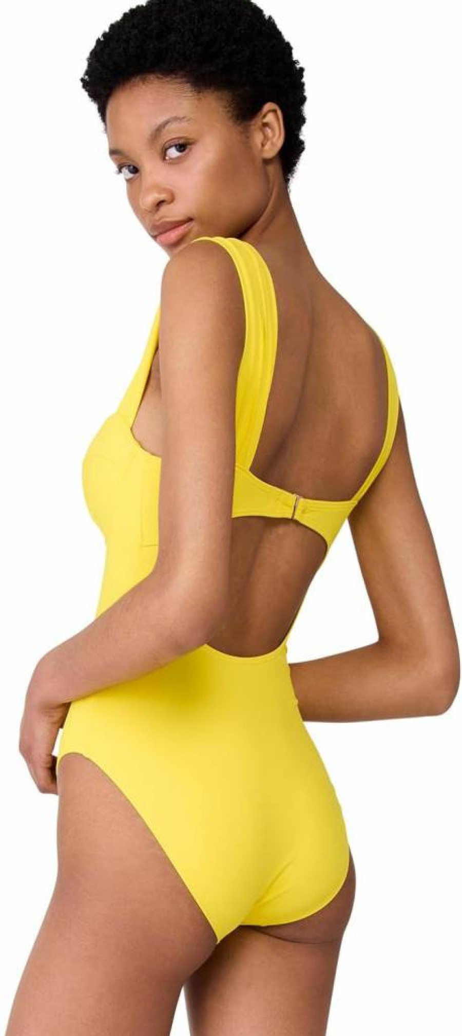 Kate Spade New York Women's One-Piece Swimsuit with Underwire Support - Solid Color Bathing Suit