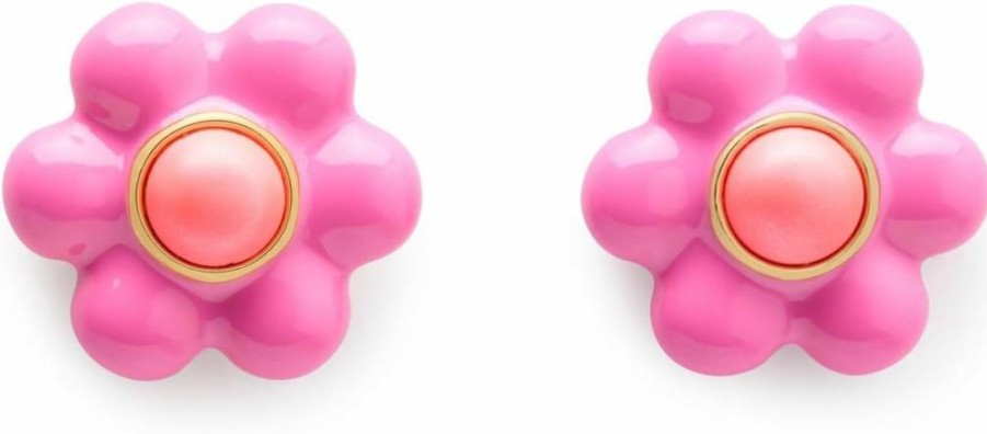 Kate Spade New York Floral Stud Earrings - Petal Puff Design for Women
