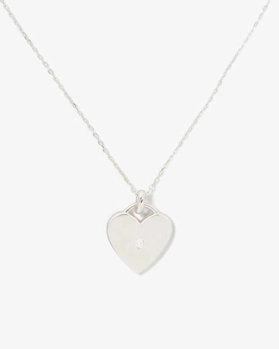 Kate Spade New York Heart Pendant Necklace - Meant To Be Love Charm Jewelry Gift for Women