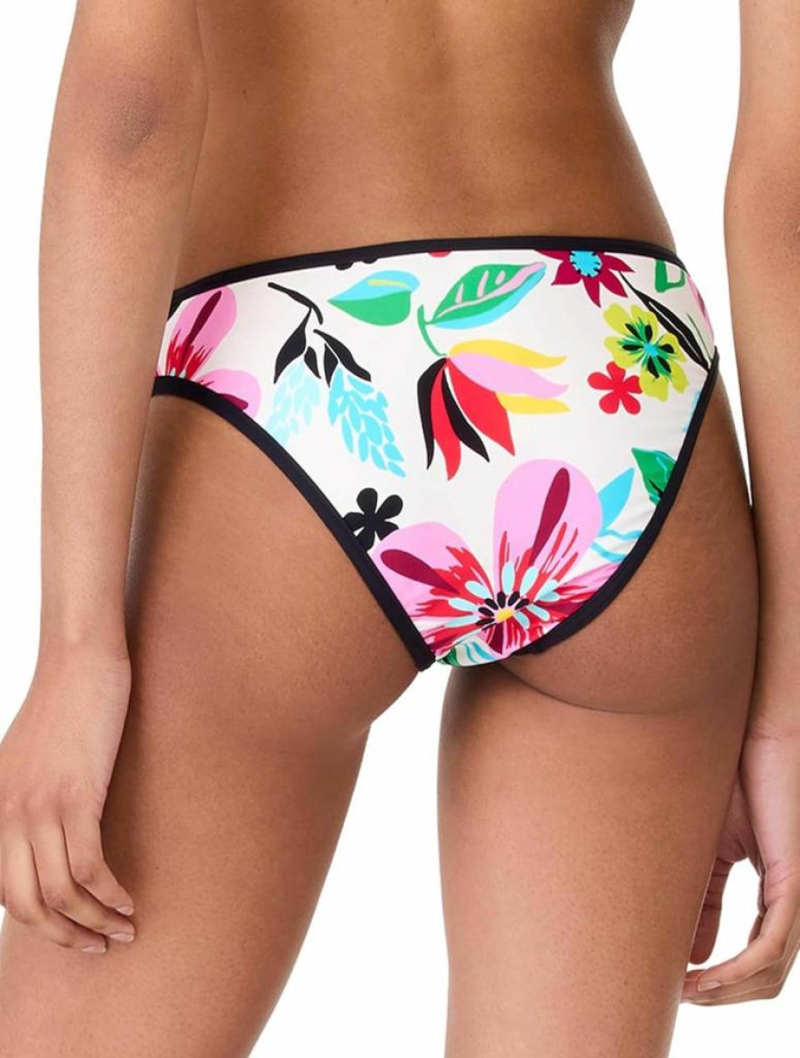 Kate Spade New York Women's Floral High-Leg Bikini Bottom - Safari Print Swimwear