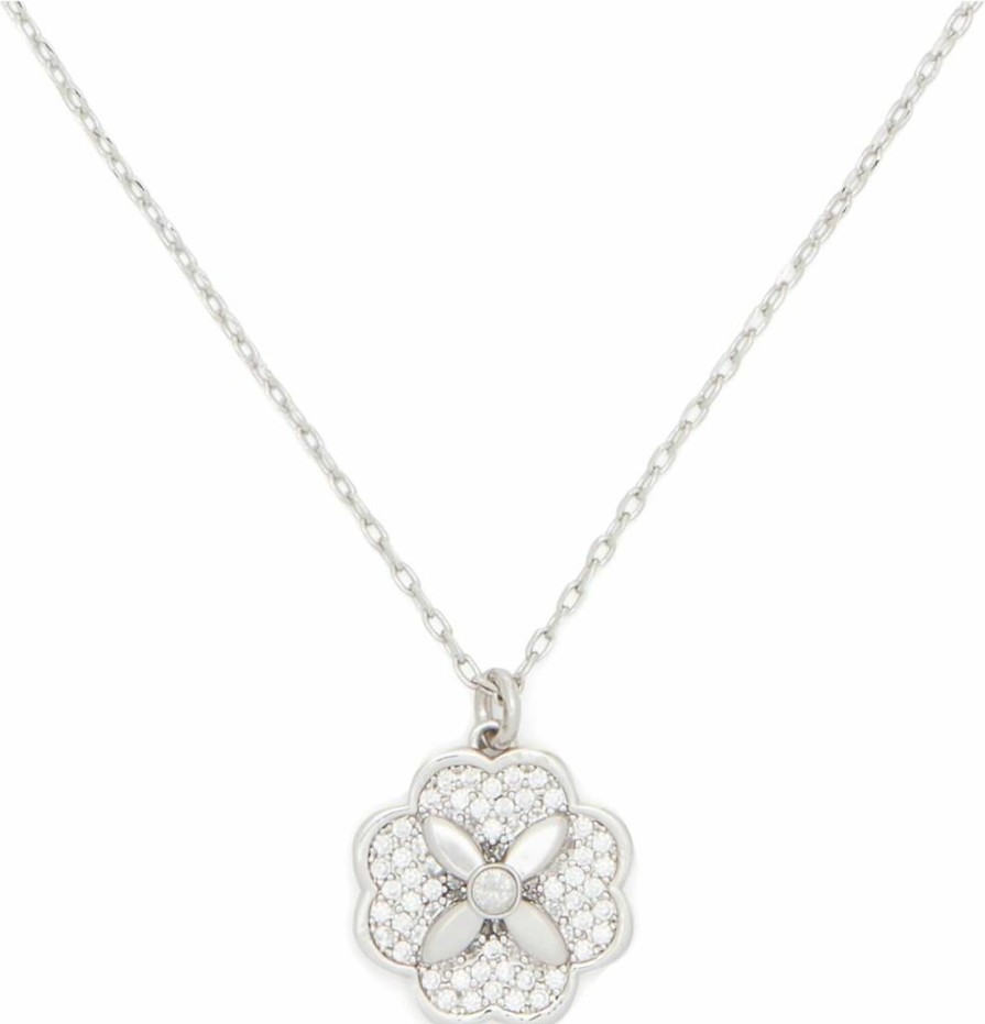 Kate Spade New York Heritage Bloom Gold Pendant Necklace - Floral Charm Jewelry Gift for Women