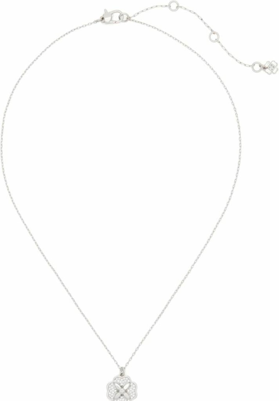 Kate Spade New York Heritage Bloom Gold Pendant Necklace - Floral Charm Jewelry Gift for Women