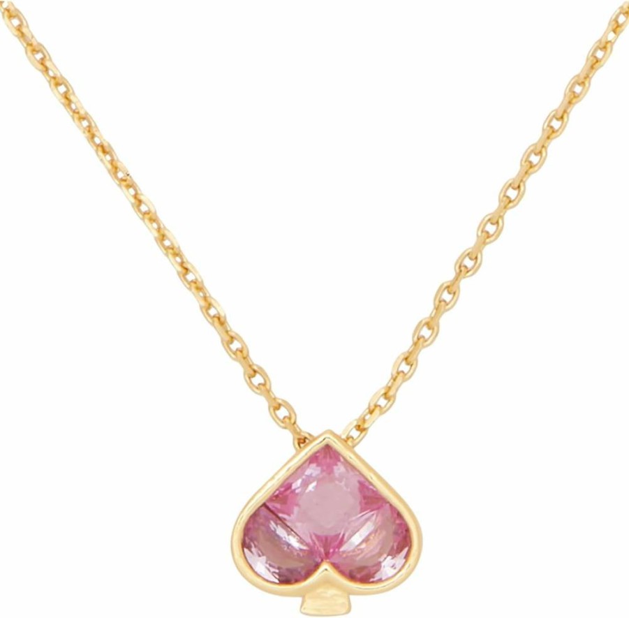 Kate Spade New York So Spade Mini Pendant Necklace - Elegant Gold-Tone Charm for Women