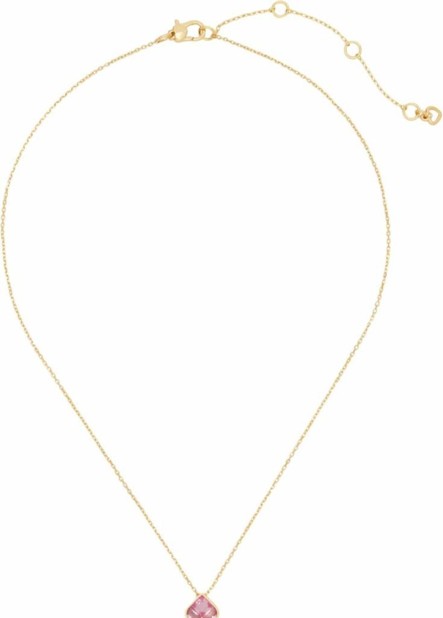 Kate Spade New York So Spade Mini Pendant Necklace - Elegant Gold-Tone Charm for Women