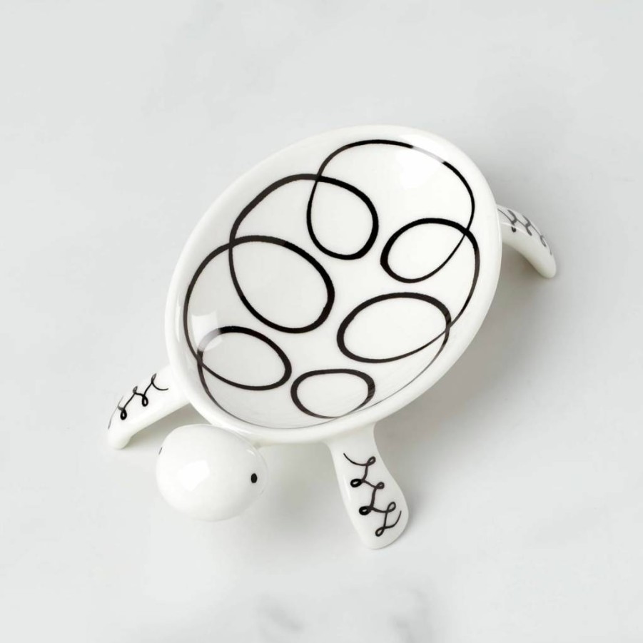 Kate Spade New York Wild Things Turtle Ring Dish - Stylish Ceramic Jewelry Holder for Rings & Trinkets