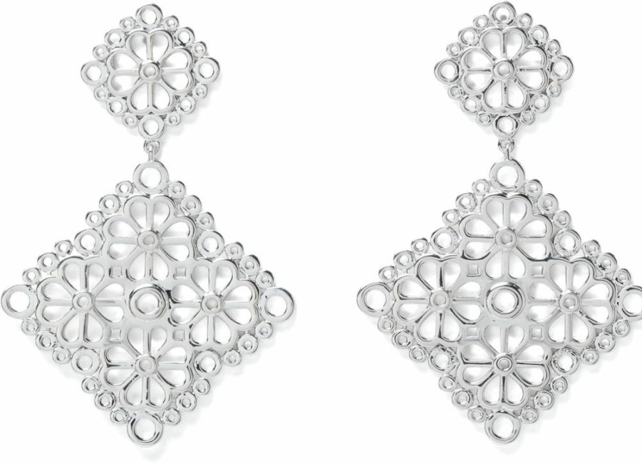 Kate Spade New York Floral Lace Drop Earrings - Elegant Flower Dangle Earrings for Women