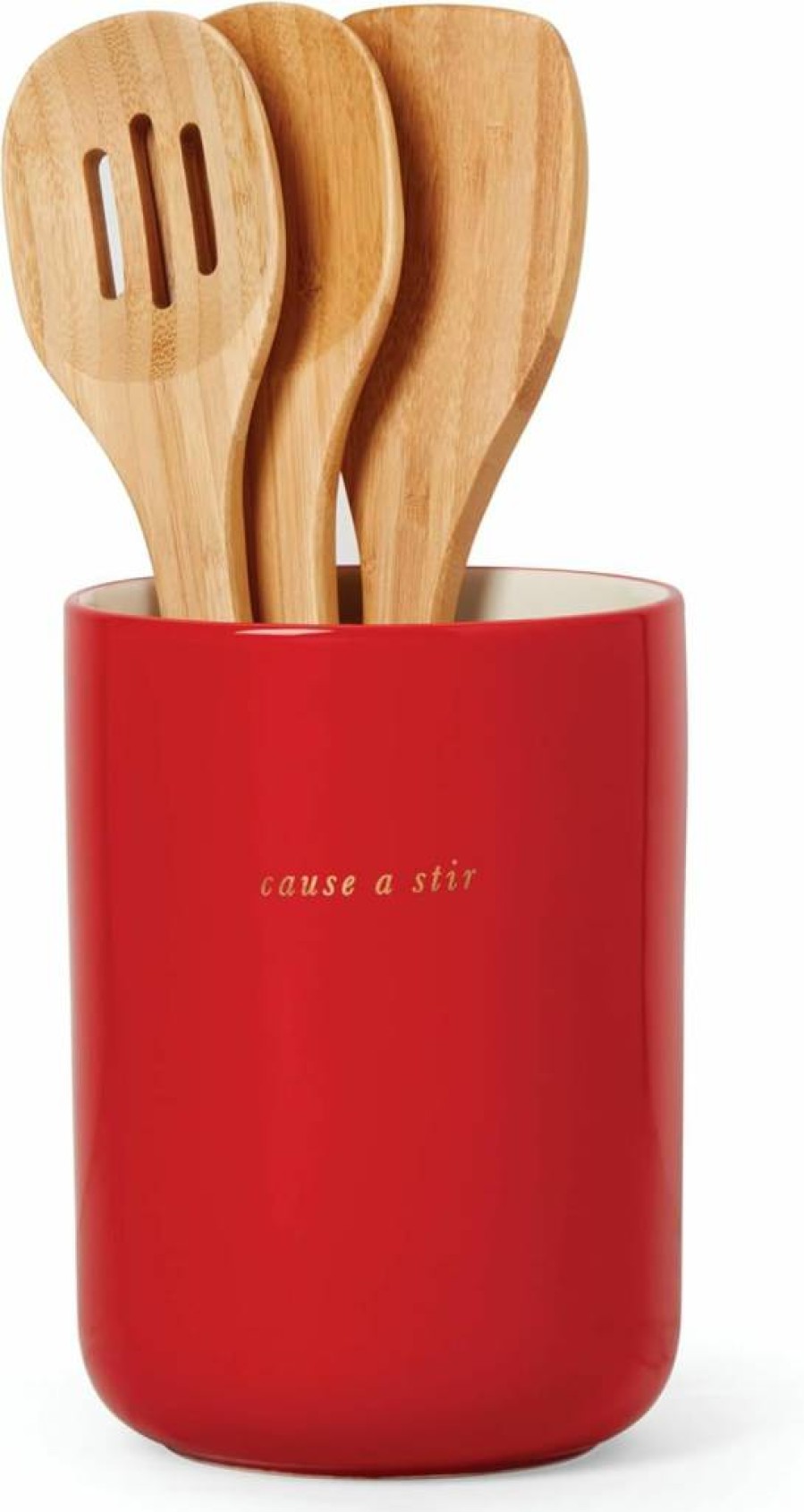 Kate Spade New York Red Knock On Wood Apple Serving Set with Servers, One Size
