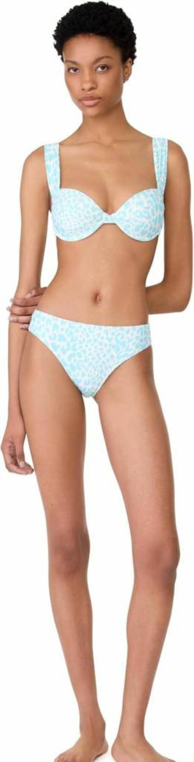 Kate Spade New York Women's Regal Leopard Print Underwire Bikini Top Swimwear