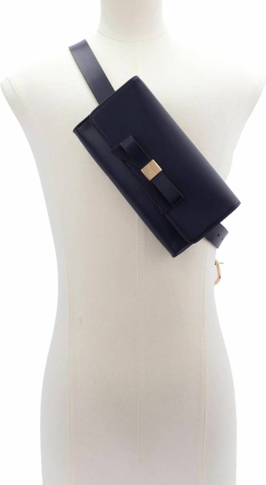 Kate Spade New York Women's Leather Crossbody Bag with Removable Pouch, Bow Detail Handbag for Travel & Everyday Use