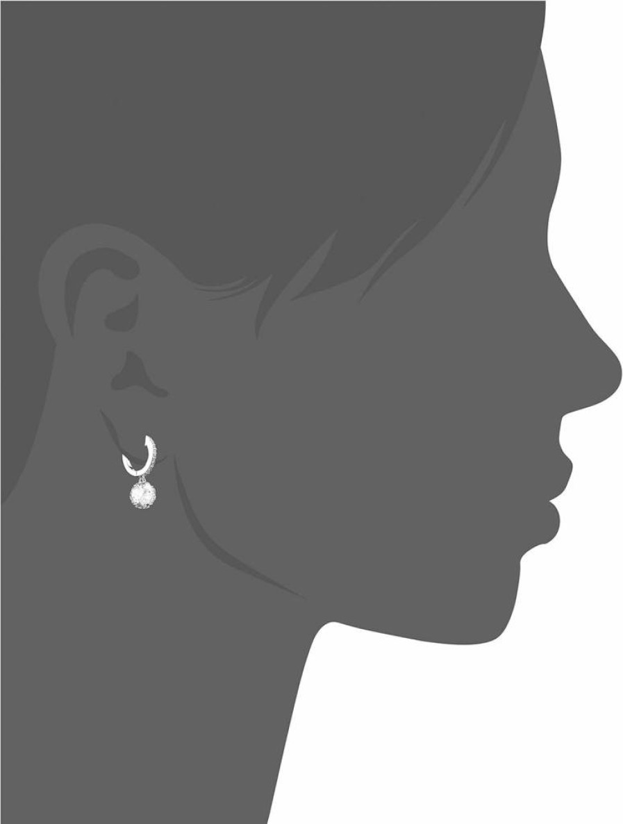 Kate Spade New York Women's Sparkle Pave Huggie Earrings - Sterling Silver Rhinestone Studs
