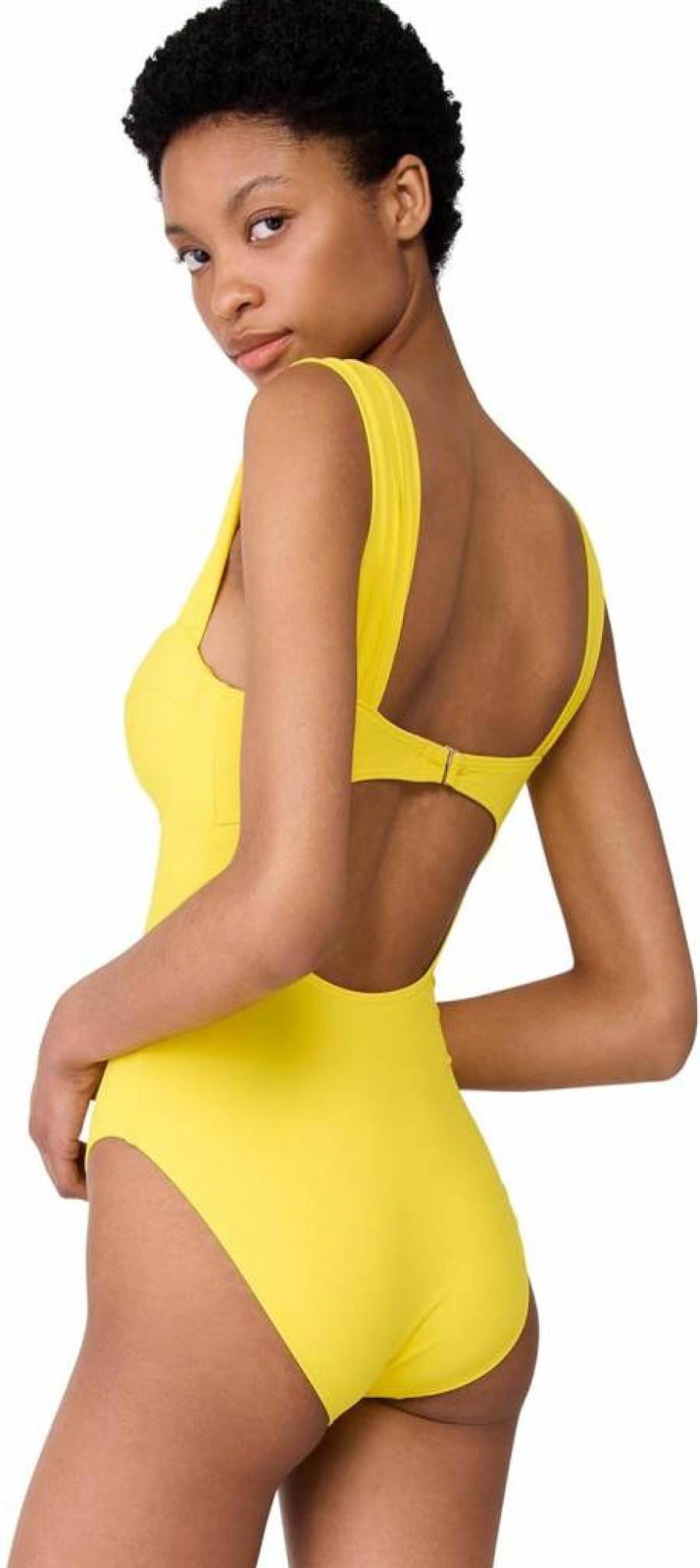 Kate Spade New York Women's One Piece Swimsuit with Underwire Support - Solid Color Bathing Suit