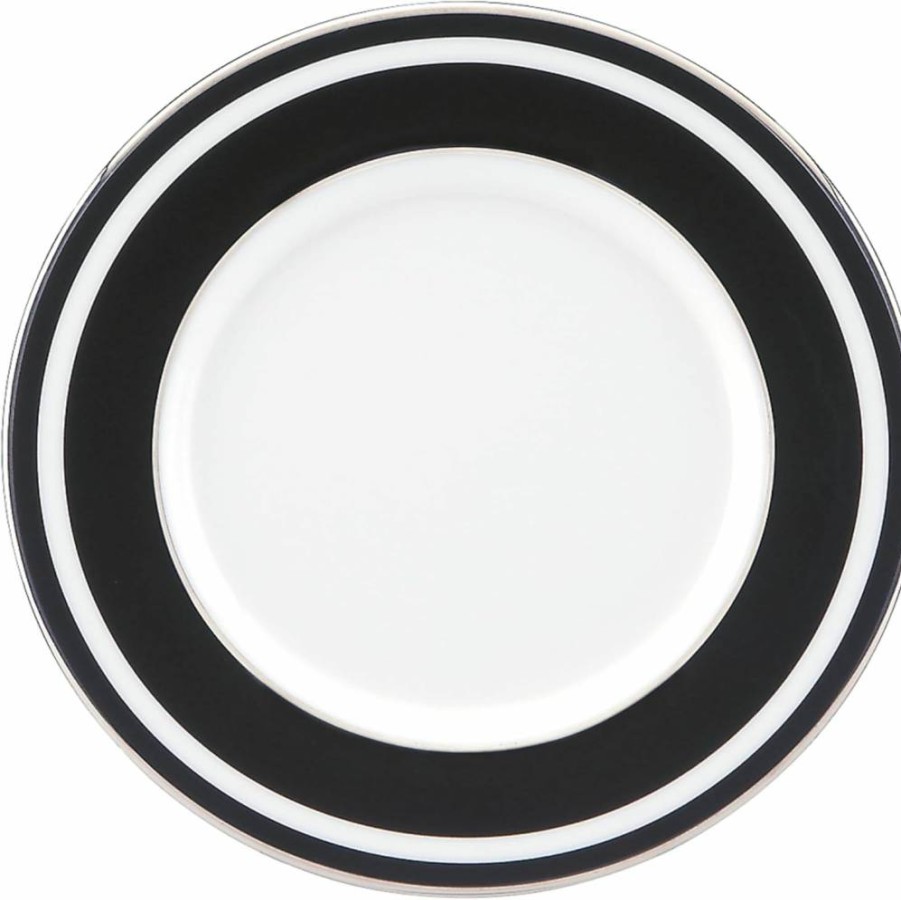 Kate Spade New York Parker Place Dinner Plate - 12-Inch Ceramic Plate in Cobalt Blue for Dining & Decor