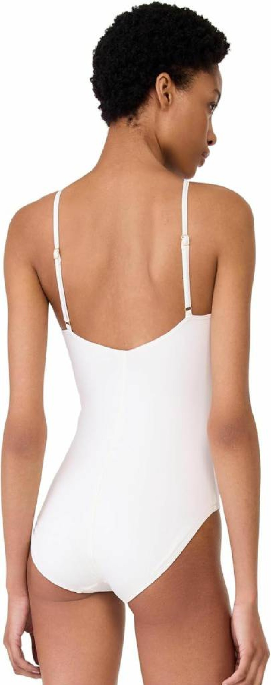 Kate Spade New York Women's Floral High-Neck One-Piece Swimsuit with Rosette Detail