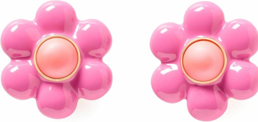 Kate Spade New York Petal Puff Stud Earrings - Statement Floral Design for Women