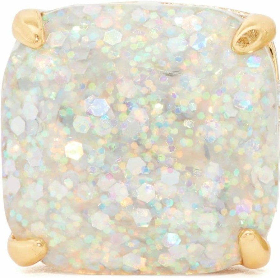 Kate Spade New York Small Square Stud Earrings - Sterling Silver Minimalist Studs for Women