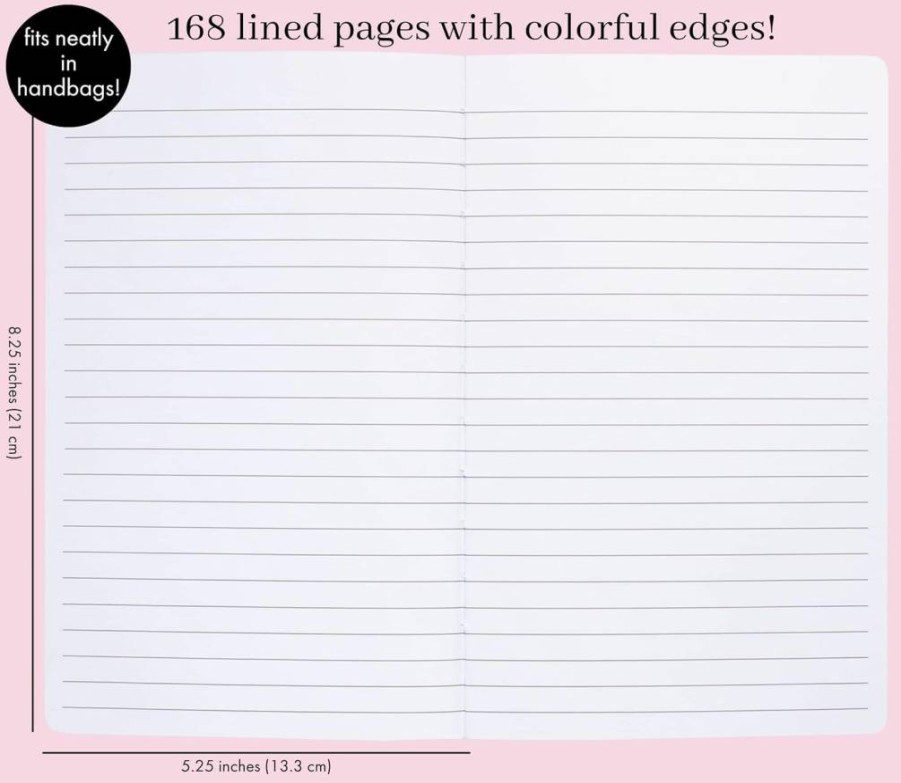 Kate Spade New York Take Note Large Leatherette Notebook - Polka Dot Design, 168 Lined Pages, Bookmark, Initial D, Red Journal for Writing & Note Taking