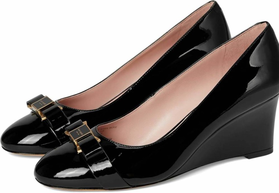 Kate Spade New York Women's Bowdie Wedge Heel Pumps - Stylish Comfort for Everyday Wear