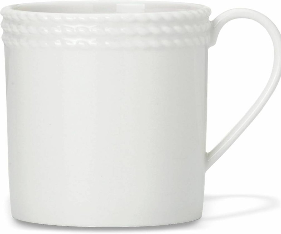 Kate Spade New York Wickford White Ceramic Coffee Mug, 22 oz (0.65 lb)