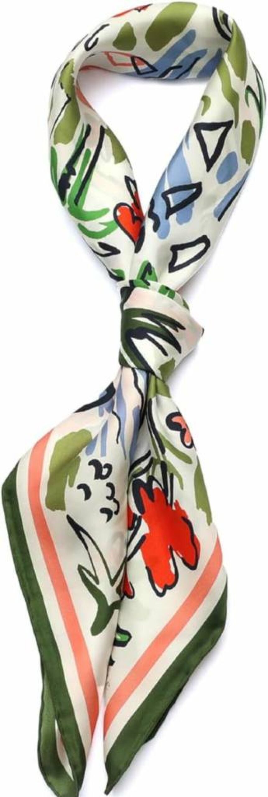 Kate Spade New York Women's Coastal Scene Silk Scarf – Lightweight Fashion Accessory for Women