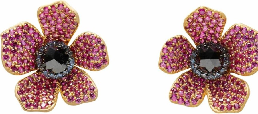 Kate Spade New York Poppy Power Stud Earrings - Bold Statement Studs for Women