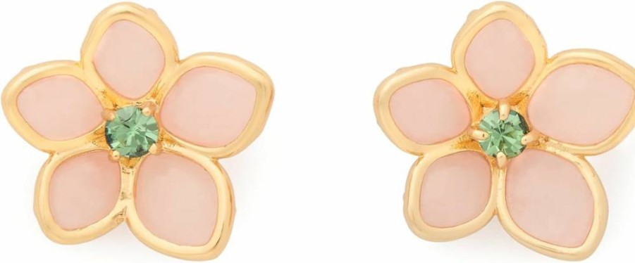 Kate Spade New York Pastel Floral Stud Earrings for Women - Dainty Petal Flower Design