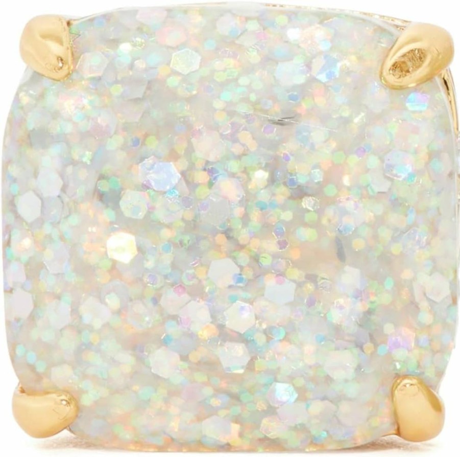 Kate Spade New York Small Square Stud Earrings - Sterling Silver Minimalist Studs for Women