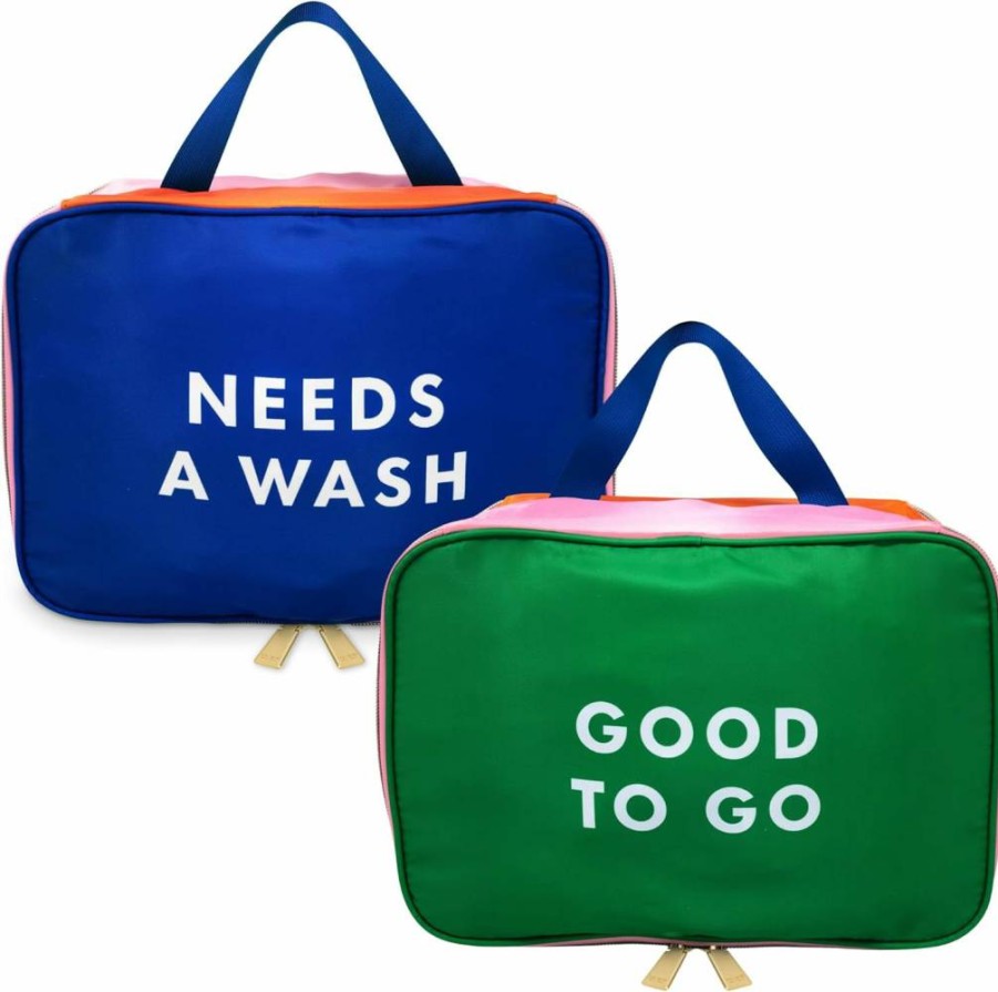 Kate Spade New York Two-Sided Laundry Bag & Packing Cube for Travel - Organize Clean & Dirty Clothes in Suitcase