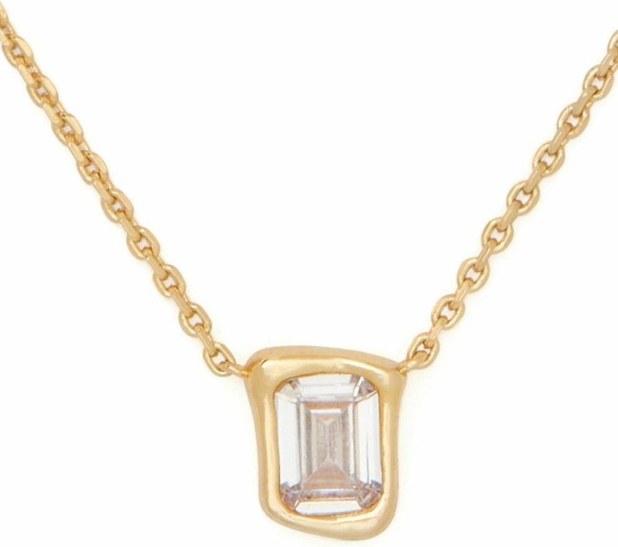 Kate Spade New York Molten Glass Pendant Necklace - Elegant Dainty Jewelry for Women