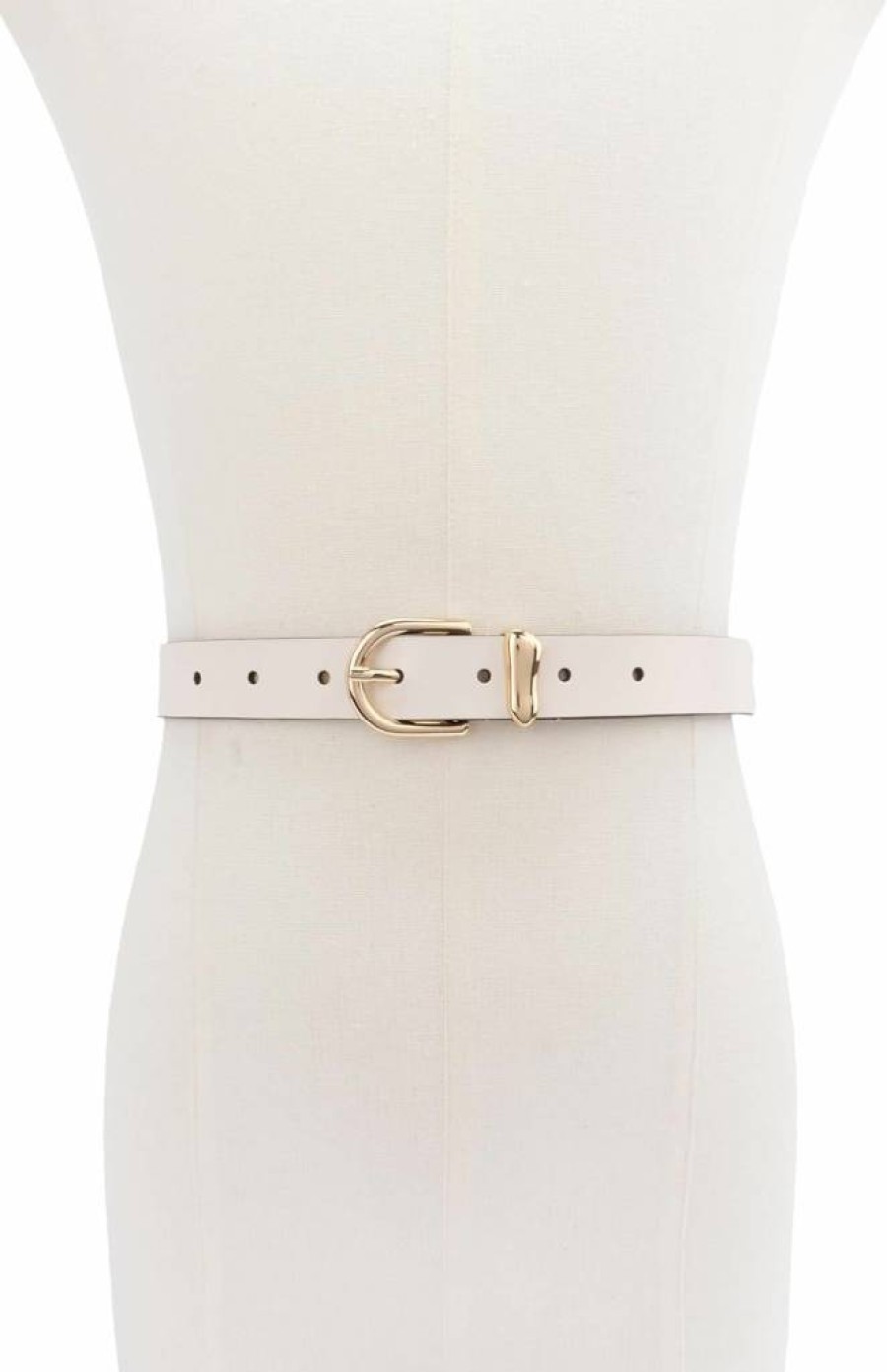 Kate Spade New York Women's Adjustable Leather Belt with Molten Metal Keeper, 1 Inch Width Fashion Accessory