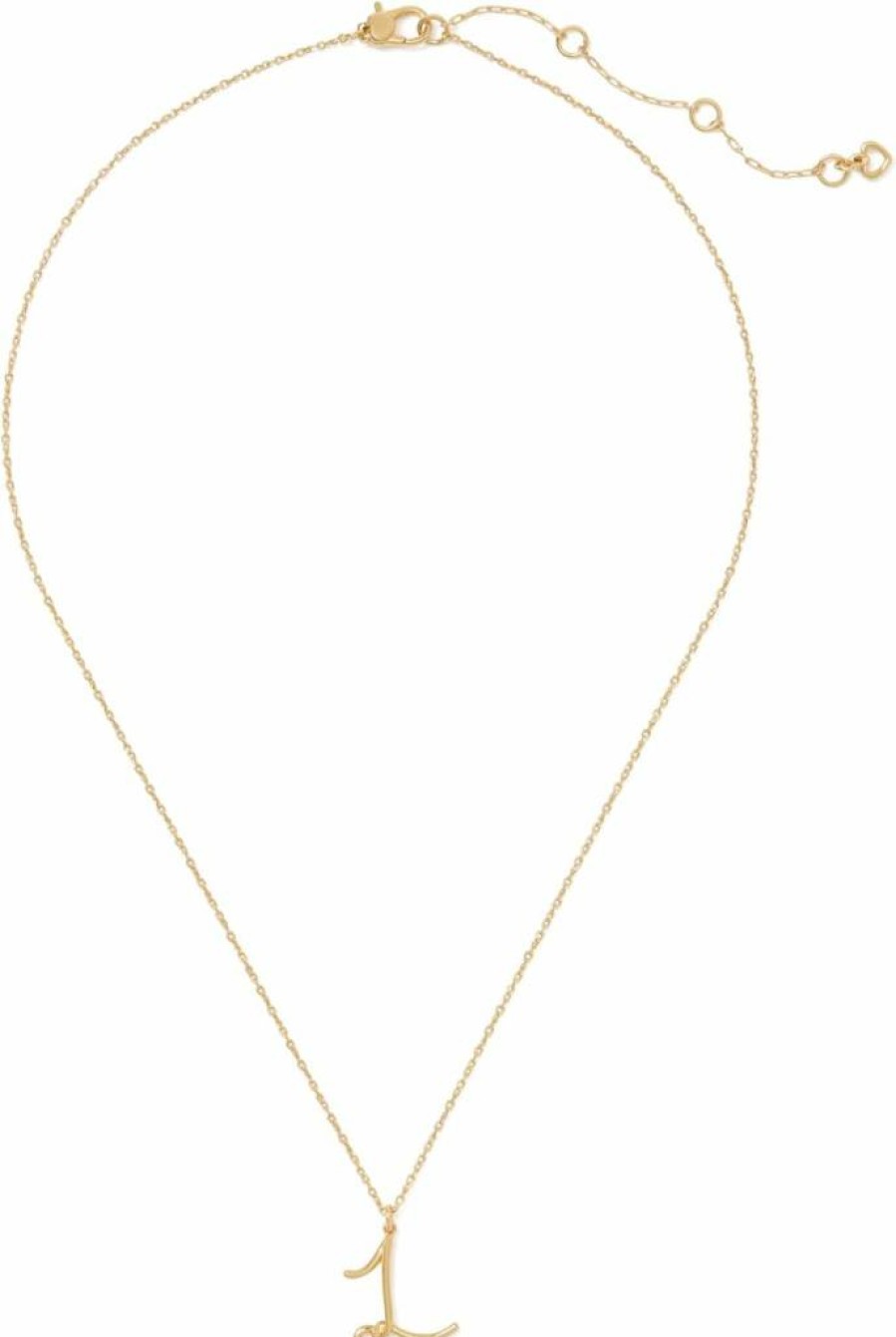 Kate Spade New York "One In A Million" Sterling Silver Letter Pendant Necklace