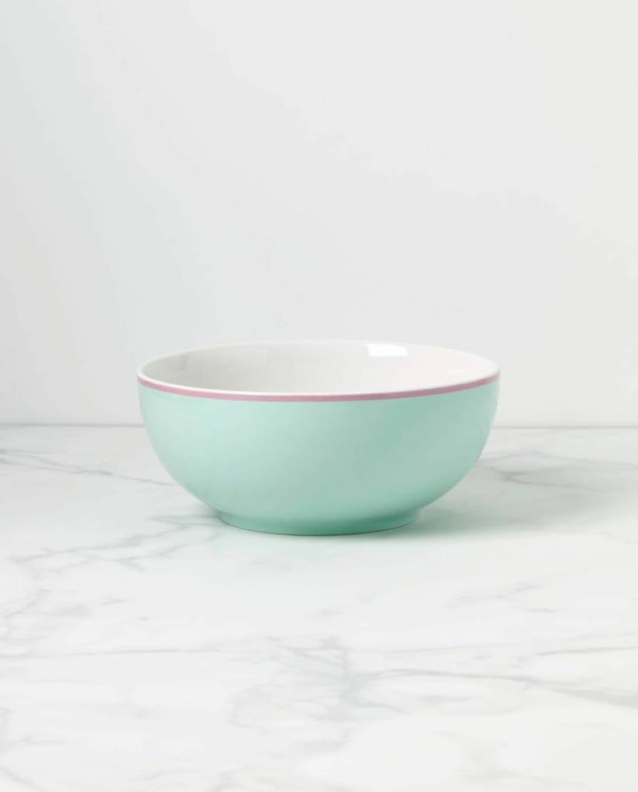Kate Spade New York Navy Make It Pop Serving Bowl, 6.33-Inch Stylish Tableware for Entertaining