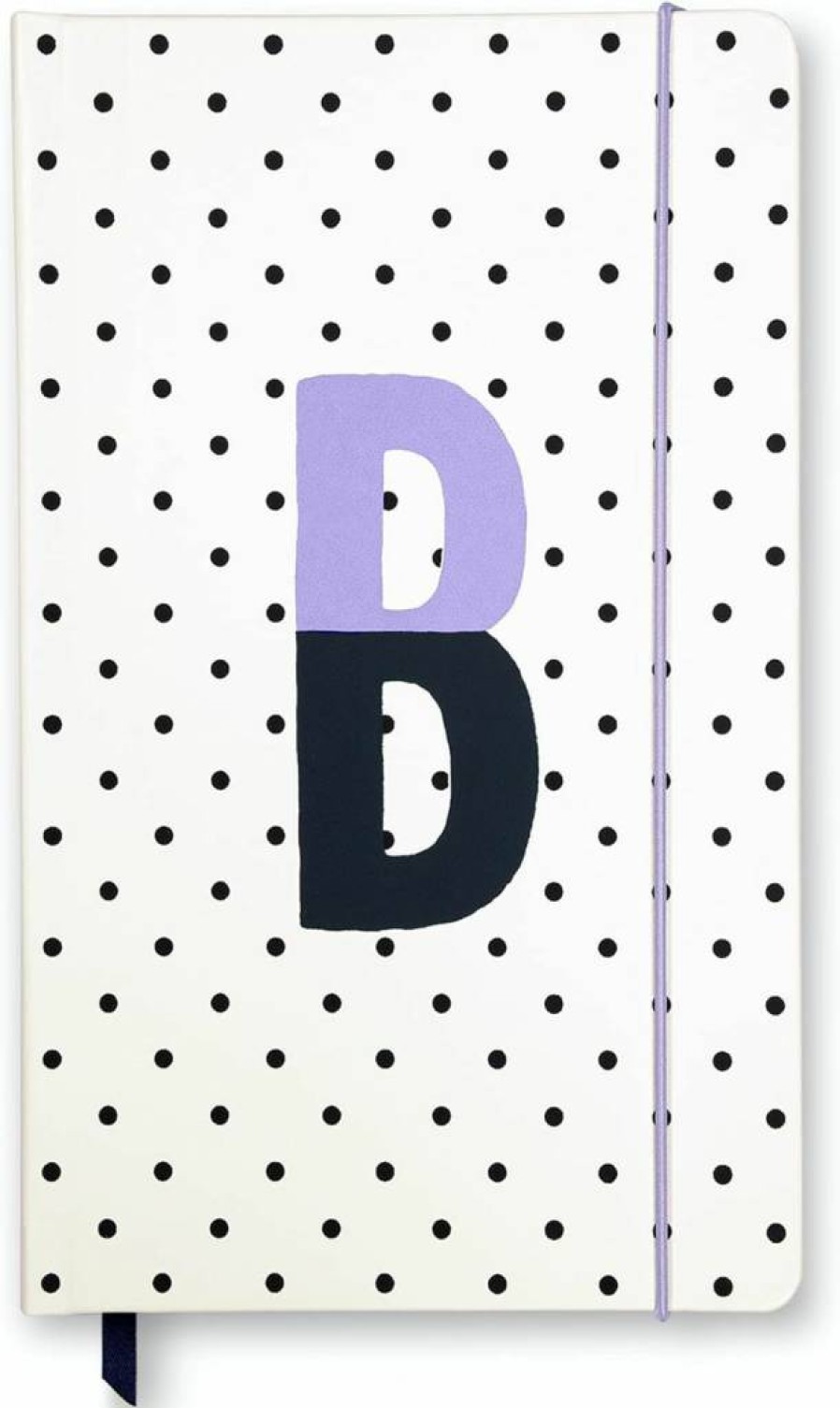 Kate Spade New York Take Note Large Polka Dot Leatherette Initial Notebook - Red Lined Journal with 168 Pages & Bookmark, Personalized Monogram (Letter J)