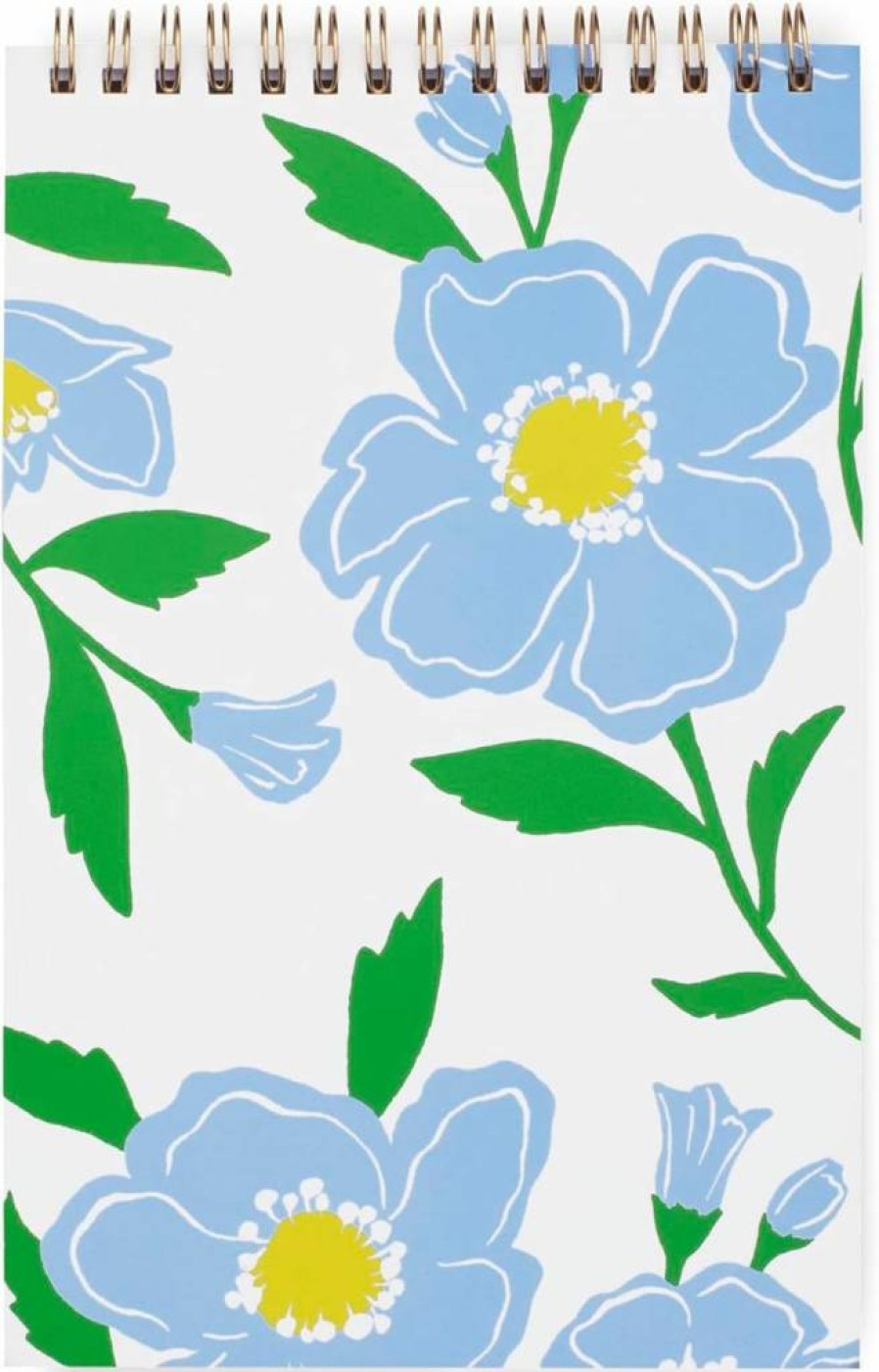 Kate Spade New York Sunshine Floral Top Spiral Notebook - 8.5" x 5.5" Small College Ruled Writing Pad, 112 Pages