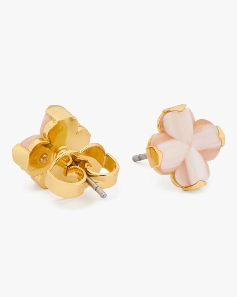 Kate Spade New York Floral Stud Earrings with Spade Flower Design