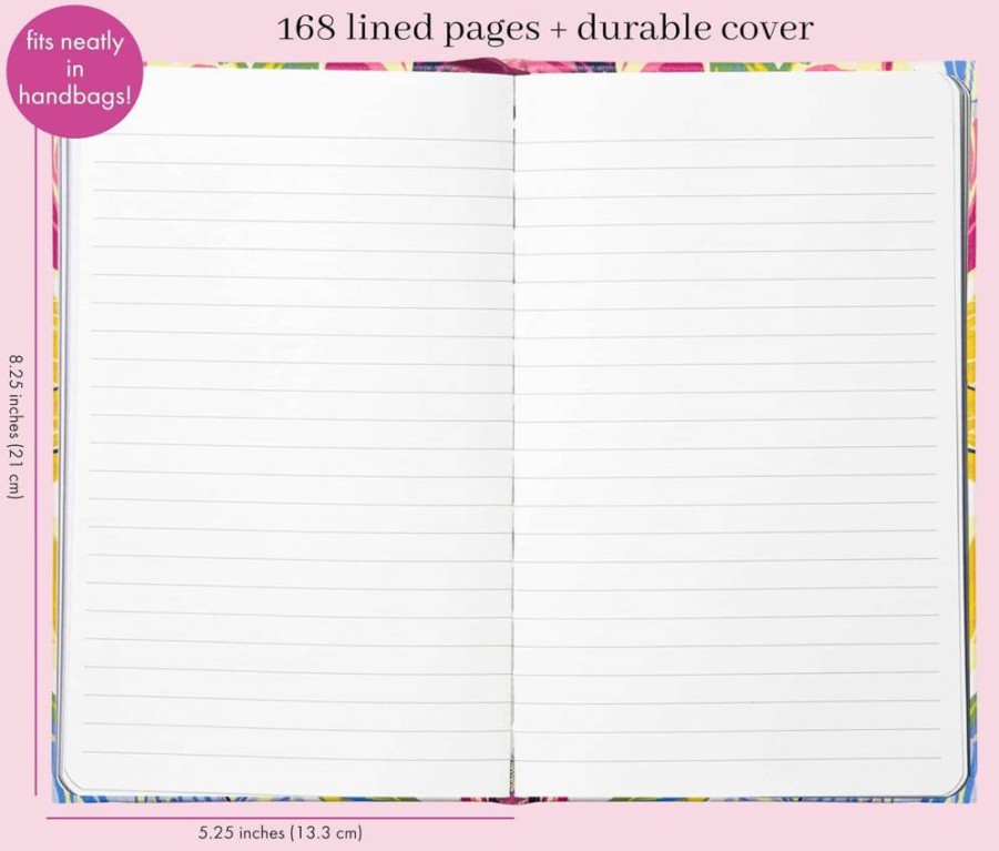 Kate Spade New York Vegan Leather Lined Notebook - Take Note Large Journal with 168 Pages, Elegant Diary for Writing, Bookshelf Design